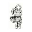 Clayvision Soccer Girl Charm with Soccer Ball