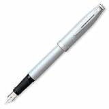 Fountain Pen, with Rubber Grip, Chrome Clip, Blue Barrel (SHF92621)
