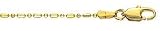 14K Gold Diamond-Cut Bead Chain, 1.2mm wide