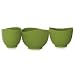 iSi Basics Flexible Silicone Mixing Bowls, Set of 3, 1 QT, 1.5 QT, 2 QT, Wasabi