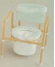 Pediatric Commode Yellow- This commode has a capacity of 250 pounds. Solid plastic toilet seat with medium opening standard angled arms for easier ascending & descending. Color Yellow