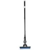 Sponge Mop, PVA, Handle Wringer, Roller Mop, Telescope Handle, Plastic, Black RUBG780
