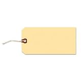 Twine-Strung Manila Shipping Tags, Size #5, 4-3/4"x2-3/8", Manila, 1000/Box AVE12505