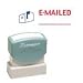 SHA2025 E-Mailed Ink Stamp, 1/2x1-5/8, Blue/Red Ink