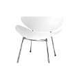White shell bentwood relax chair