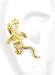 Gold Gecko Lizard Ear Cuff Right Gold Vermeil title=