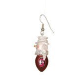 San Francisco 49ers Set of 1" Snowman Baseball Earrings - NFL Football