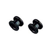 Titanium Plated Surgical Stainless Steel Screw Fit Flesh Tunnels Plugs ( Purp...