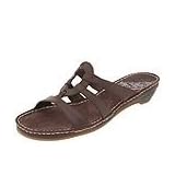 Hush Puppies Blissful | Ladies Sandals Dark Brown Leather by Hush Puppies