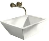 18 X 14 Vitreous China Lavatory Bateau Vessels Biscuit
