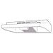 Air King AD1308 30" Stainless Steel Advantage Ductless Range Hood 2 Speed Blower, Incandescent light