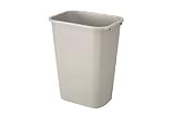 10 Gallon Rubbermaid Plastic Wastebasket - Beige