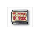 Denmark Flag Mix Classic CZ, Italian Charm by Nomination Charms