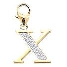 14k Gold Diamond Initial 