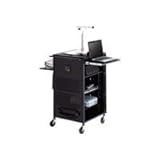 PAL DLX PRESENTATION-CART RUBBER CASTERS BLK