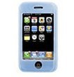 Light Blue Silicone case for iphone 3G + strap + Screen Protector + belt clip New