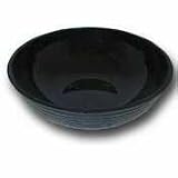 Camwear Round Ribbed Bowl 5.8 Quart 12'' diameter Black 12 per case, 12/CS