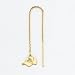 14K Tampa Bay Devil Rays Baseball Cap Threader Earrings