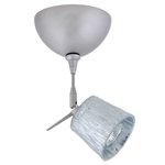 BESA - 1SM-5145SF-SN : Spot Light 12V - 1SM Nico 3 - Satin Nickel Metal Finish - Stone Silver Foil Glass