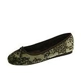 Daniel Green Anastasia | Ladies Slippers Green Velvet by Daniel Green