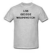 USS GEORGE WASHINGTON - Military Gear - Heather Grey or White T-shirt