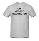 USS GEORGE WASHINGTON - Military Gear - Heather Grey or White T-shirt