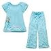 Girls Blue Ariel 2 Pc Pajamas