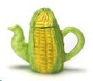 Dollhouse Miniature Whimsical Corn Teapot