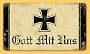 8x14 German Gott Mit Us (God Be with Us) Vintage Metal Sign