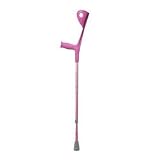 Drive Medical Euro-Style Lightweight Aluminum Forearm Crutch for Adult, Pink - 1 Pair