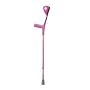 Drive Medical Euro-Style Lightweight Aluminum Forearm Crutch for Adult, Pink - 1 Pair
