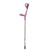 Drive Medical Euro-Style Lightweight Aluminum Forearm Crutch for Adult, Pink - 1 Pair