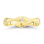 0.18 Cts Diamond Ring in 14K Yellow Gold