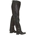 Leather Pants Men's Black Leather Motorcycle Overpants LP1000