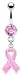 Breast Cancer Awareness Ribbon Navel Jewelry