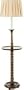 Frederick Cooper Benedict II Walnut Spiral Tray Floor Lamp