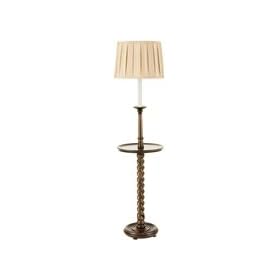 Frederick Cooper Benedict II Walnut Spiral Tray Floor Lamp