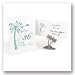 Palm Tree Table Number Cards - Fuchsia Ink