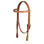 Weaver Leather Doubled and Stiched Bridle Leather Browband Headstall 10-0089