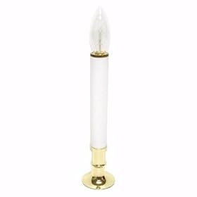 Gerson 60991 - 9" Battery Operated Brass Candle Lamp