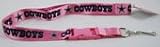 Dallas Cowboys Pink Keychain Lanyard