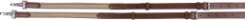 Henri de Rivel Side Reins - Leather With Elastic Insert - Havana