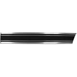 1969-72 Chevy Truck Bed Molding, Lower Front LH, Black (Short Bed) by Dynacorn