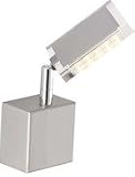 P.Neuhaus 9135-55 Wandleuchte 7 x 7 x 18 cm / inklusive 1 x 6 W LED / stahlfarbig