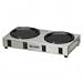 2 Station Warmer Plate, Stainless Steel/ Matte Black (BUNWX2) Category: Heat Lamps, Food Warmers and Accessories