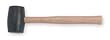 Westward 5MX42 Mallet, Rubber, 22 Oz, Wood