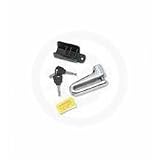 PARTS UNLIMITED MOTORCYCLE DISC LOCK - CHROME - 5mm LOCKING PIN - NEW