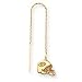 14K Green Bay Packers Helmet Threader Earrings