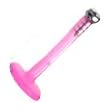 Stainless Steel 18g 5/16 Monroe PTFE w/Clear Push - Pink Sold as a Pair