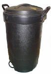 Rubbermaid 32-Gal. Wheeled Can - Black